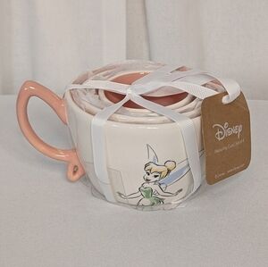 Disney Rae Dunn Tinkerbell Stacked Nesting Measuring Cups Pink Handle NWT